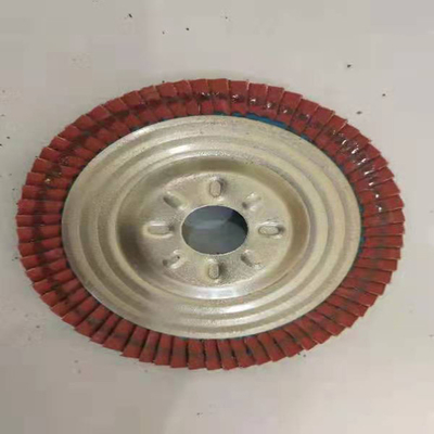 Zirkonya Alümina 120 Grit Flap Tekerlek Zımpara Paslanmaz Çelik 4.5 İnç Flap Disk